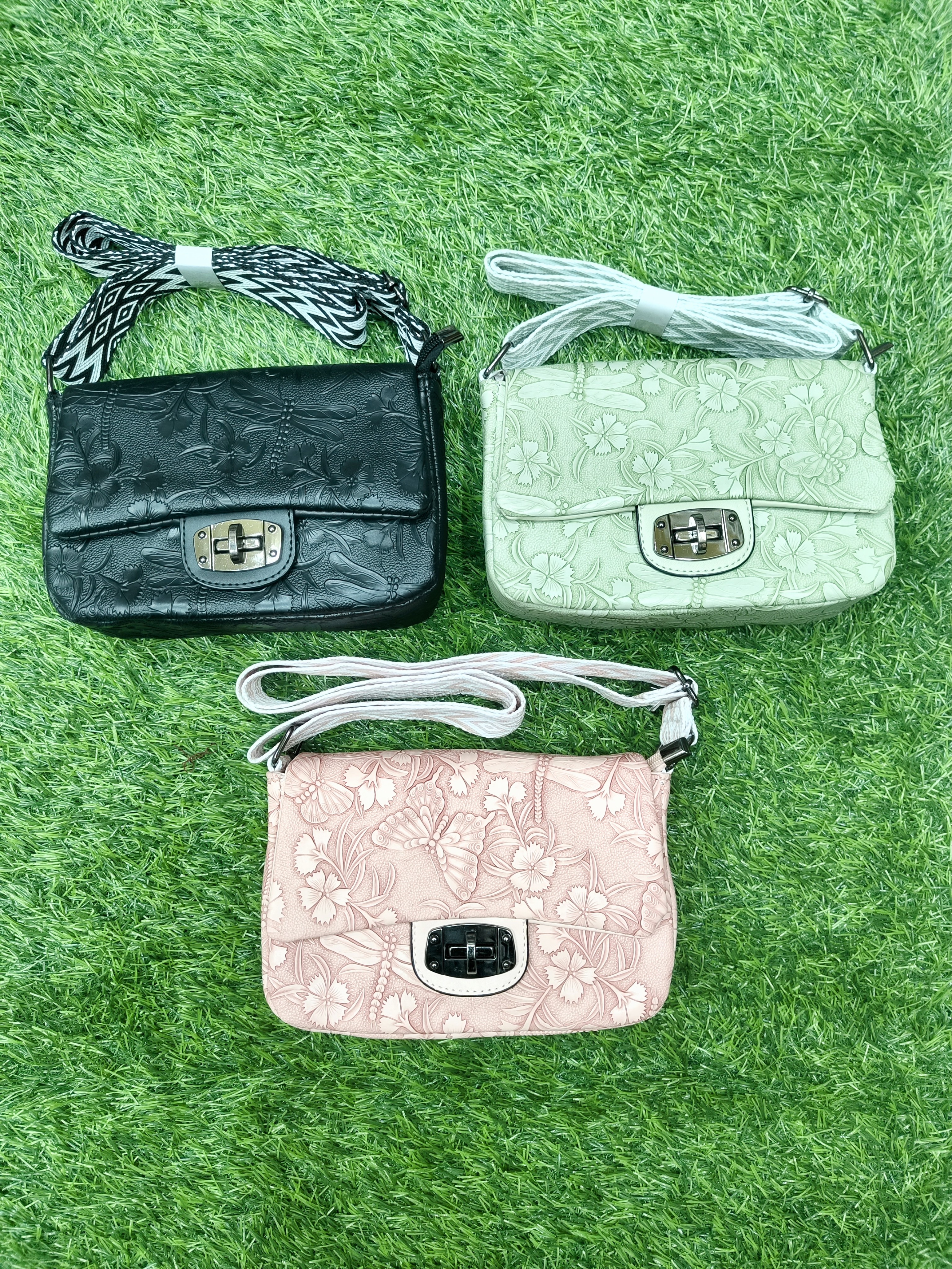 faux leather hand bag